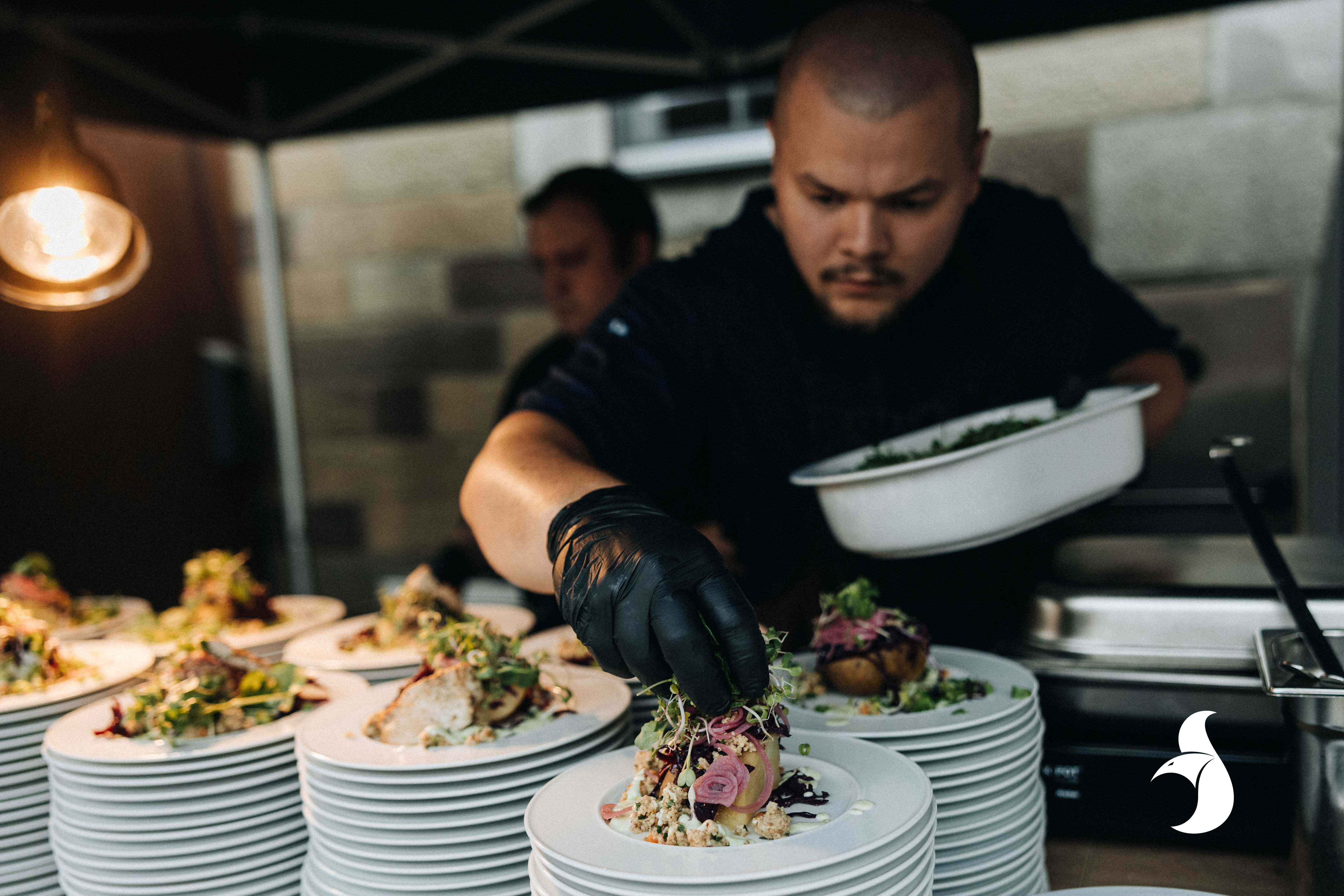 Foodstaion beim Mitarbeiter-Jubiläumsfeier