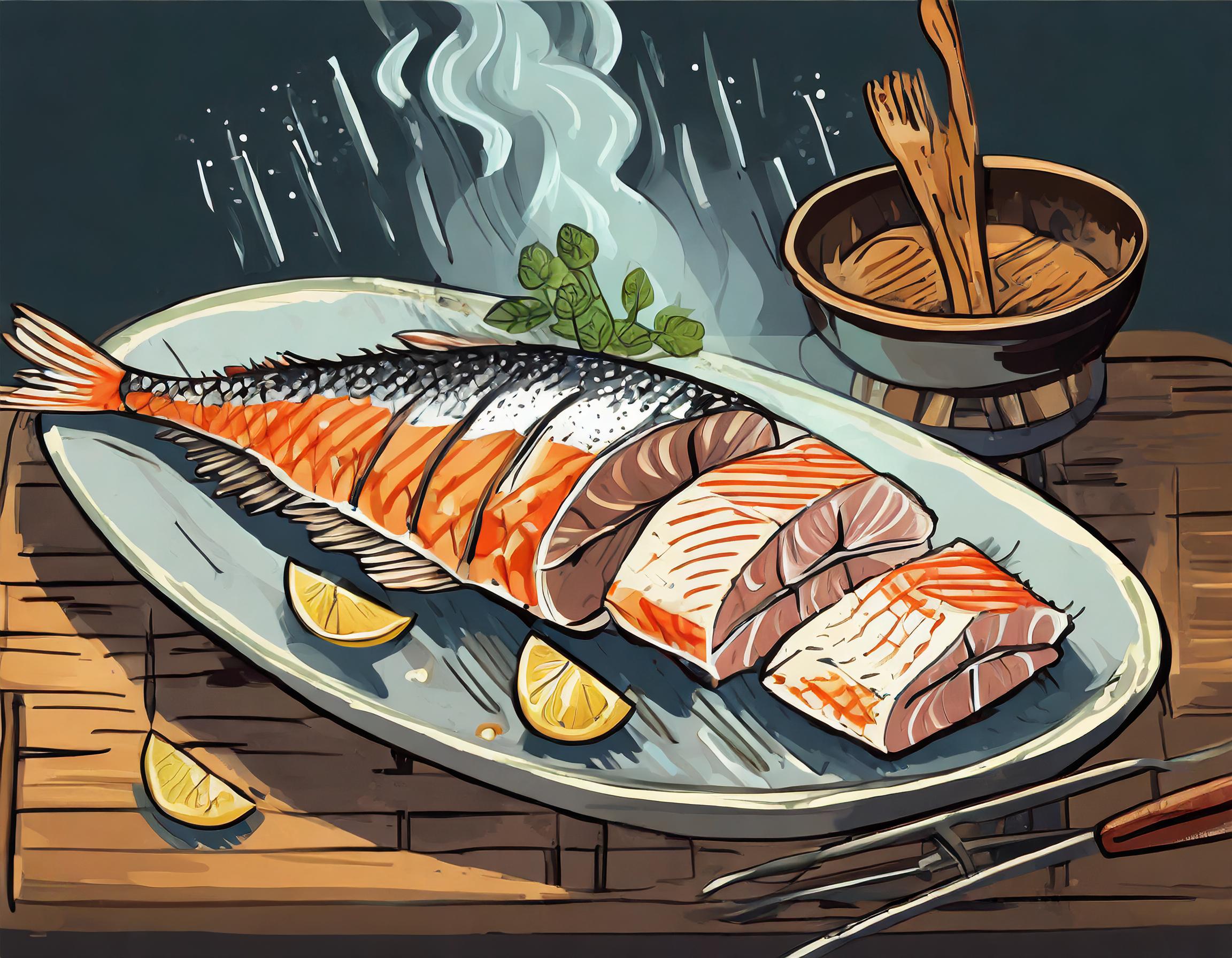 Fisch grillen - Anleitung Schritt 4 - Servieren